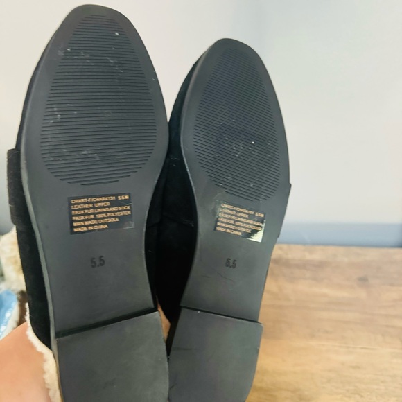 Steve Madden Genuine Shearling Mule Size 5.5 suede leather - Picture 4 of 4